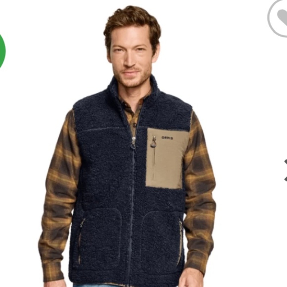 Orvis Sherpa Fleece Vest Medium